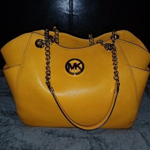 Michael Kors Yellow Chain Tote